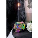 Killstar Kerzenständer - Rainbow Skulls