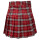 Banned Alternative Pleated Mini Skirt - Chicks Got Kicks Red S