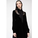 Killstar Mini-robe en velours - Nymyra Noir