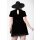 Killstar Mini vestido de terciopelo - Julienne Negro