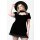 Killstar Mini vestido de terciopelo - Julienne Negro