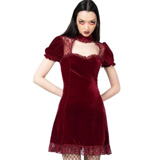 Killstar Mini-robe en velours - Julienne Blood