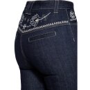Queen Kerosin Jeans Trousers - Western Flowers W34 / L32