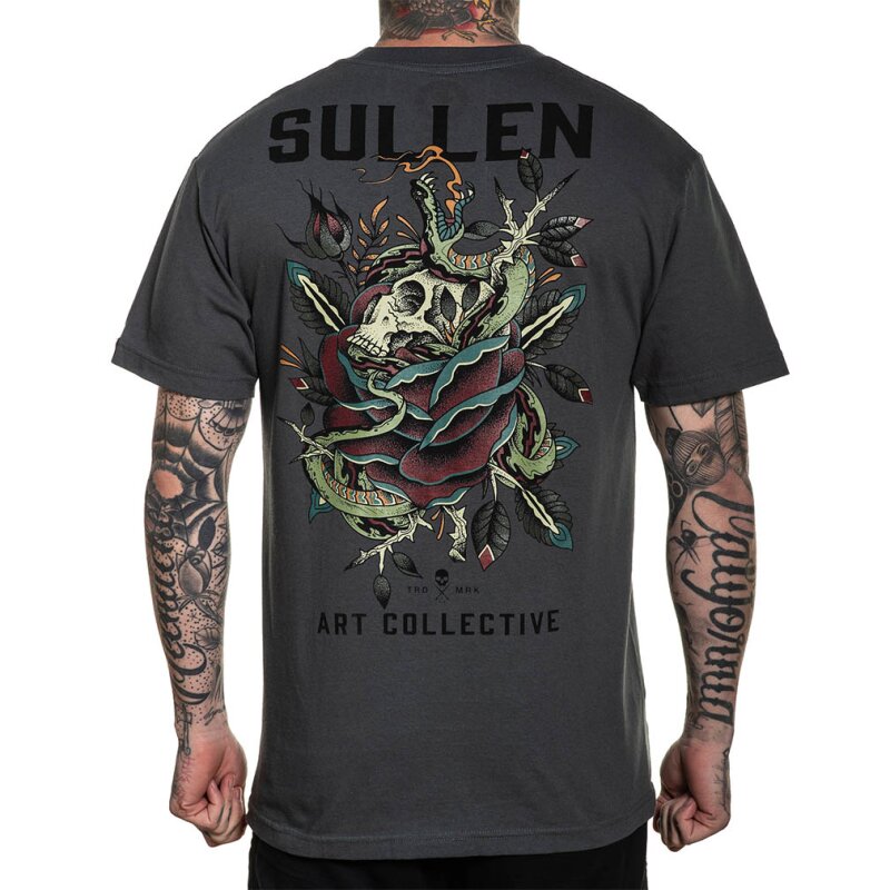 Sullen Clothing T-Shirt - Floral Serpent L
