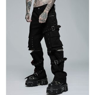 Punk Rave Pantalones vaqueros / pantalones cortos 2 en 1 - Mad Man S
