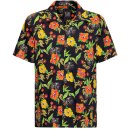 King Kerosin Hawaii Shirt - Hibiscus Black 3XL