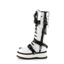 DemoniaCult Platform Boots - Slacker-260 White