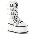 Demonia Plateaustiefel - Damned-225 White 37