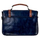 Banned Handbag - Leather Bow Blue