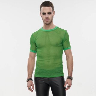 Devil Fashion Mesh T-Shirt - Goa Trance Grass Green M