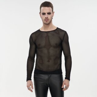 Devil Fashion Long Sleeve Mesh T-Shirt - Minimal XXL