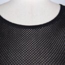 Devil Fashion Long Sleeve Mesh Top - Stitched S
