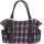 Banned Alternative Handbag - Rise Up Tartan Purple