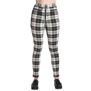 Banned Alternative Trousers - Rumour Has It Black-White XS