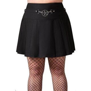 Killstar Pleated Mini Skirt - Scary L