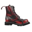 Angry Itch Lederstiefel - 8-Loch Ranger Rub-Off Red
