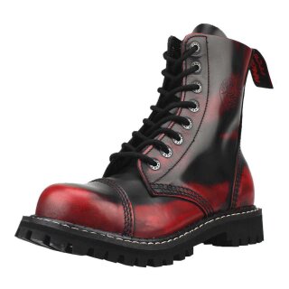 Angry Itch Bottes en cuir - 8-Hole Ranger Rub-Off Red 40