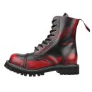 Angry Itch Lederstiefel - 8-Loch Ranger Rub-Off Red 40