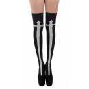 Pamela Mann Knee-High Socks - White Cross Overknees