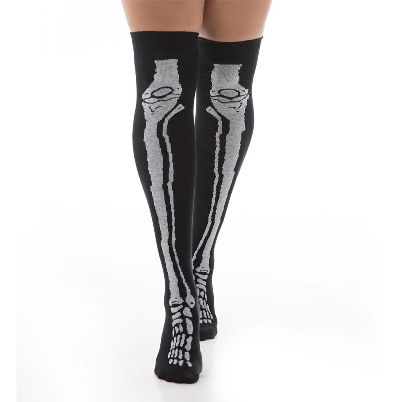 Pamela Mann Knee-High Socks - Skeleton Bones Overknees