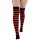 Pamela Mann Calze al ginocchio - Striped Overknees Red/Black