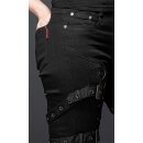 Queen Of Darkness Pantaloni Jeans - Lacing & Straps
