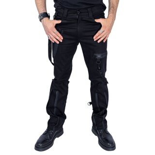 Chemical Black Goth Trousers - Diego