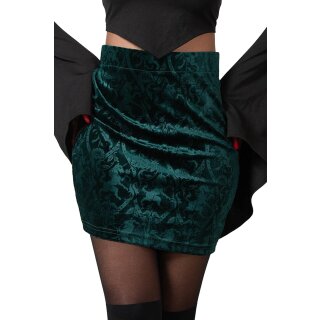 KILLSTAR Mini Skirt - Doom Duchess Emerald