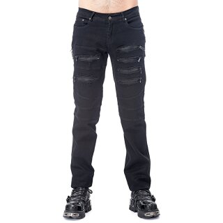 Queen Of Darkness Jeans Trousers - Zip & Stitch