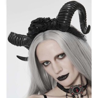 Devil Fashion Cinta del pelo - Horns & Roses