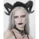 Devil Fashion Kopfschmuck Haarband - Horns & Roses