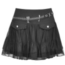 Dark In Love Mini Skirt - Safety Skulls