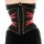 RE-AGENZ Underbust Corset - Nitrogenium with Red Lacquer Edging 26