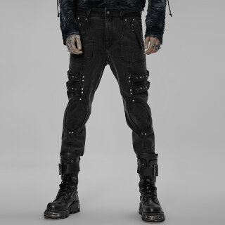 Punk Rave Jeans Trousers - Wolveshire