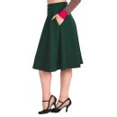 Banned Retro Circle Skirt - Etta Swing Green