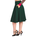 Banned Retro Circle Skirt - Etta Swing Green L