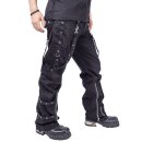 Poizen Industries Pantalones góticos - Blade Black/Red W36 / L34