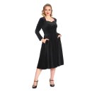 Banned Retro Vintage Dress - Royal Evening Black