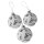 KILLSTAR Adornos navideños set de 3 - Cranium Glass Ornaments