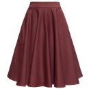 Queen Kerosin Denim Skirt - Full Circle Bordeaux