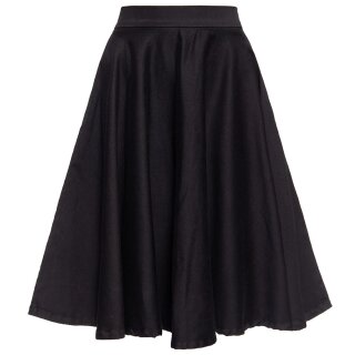 Queen Kerosin Denim Skirt - Full Circle Black