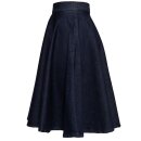 Queen Kerosin Denim Skirt - Full Circle Dark Blue
