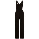 Hell Bunny Dungarees - Elly May Black 3XL