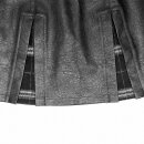 Punk Rave Mini Skirt - Withered Black
