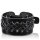 The Rock Shop Leather Wristband - Double Weaved X Braids Black