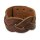 The Rock Shop Leather Wristband - Triple Cut Weaves Brown