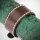 The Rock Shop Bracelet en cuir - Stitched Border Brun