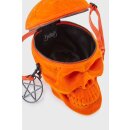 KILLSTAR Schädel Handtasche - Grave Digger Skull Orange Velvet