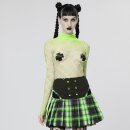 Punk Rave Bodysuit - Fishnet Neon