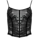 Punk Rave Gothic Top - Flower Cage XS
